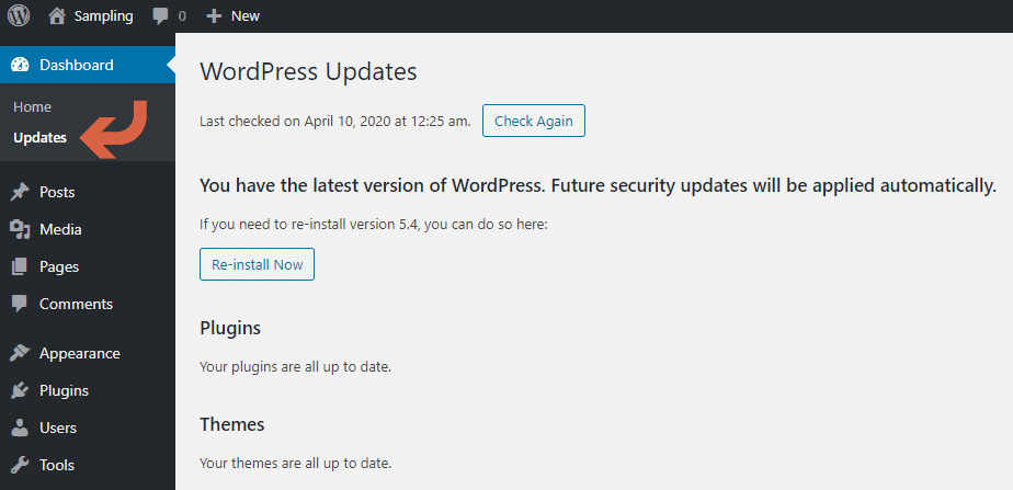 How to check if you have the latest WordPress software