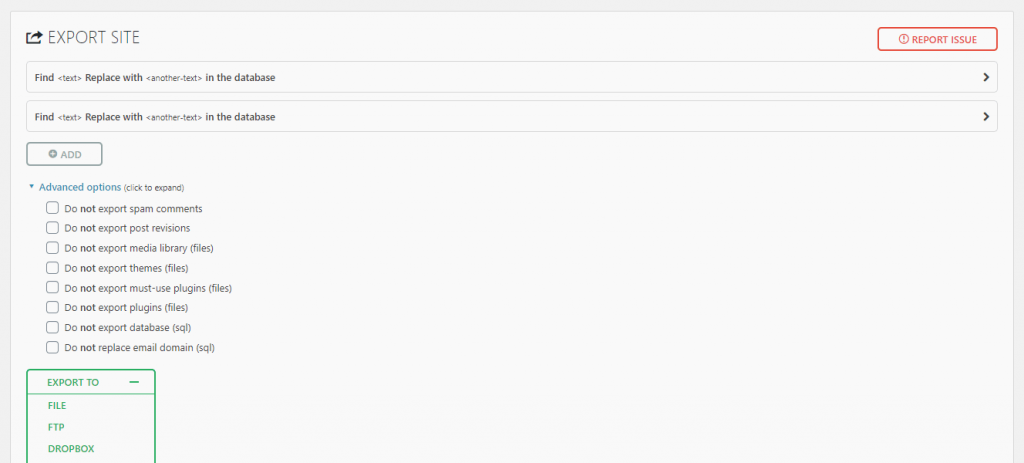 All-in-One WP Migration plugin
