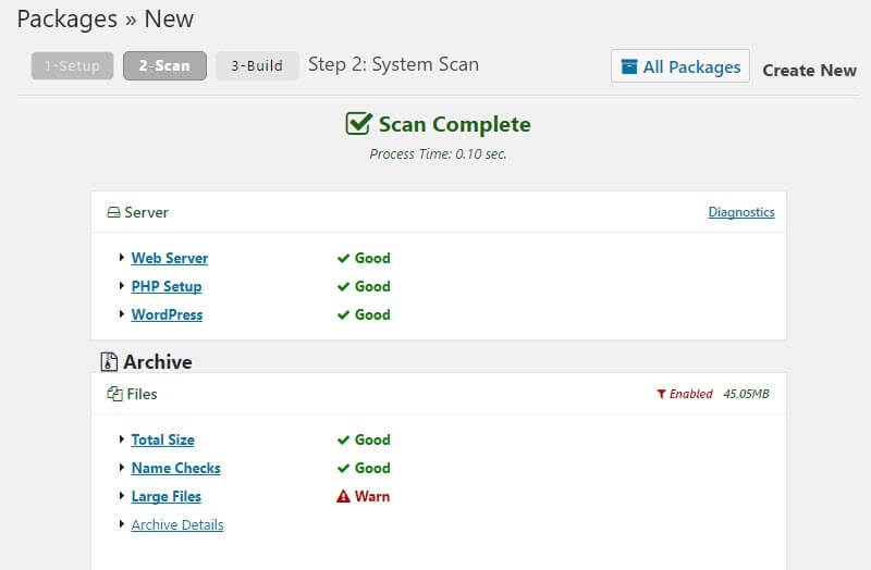 The Duplicator WordPress migration plugin