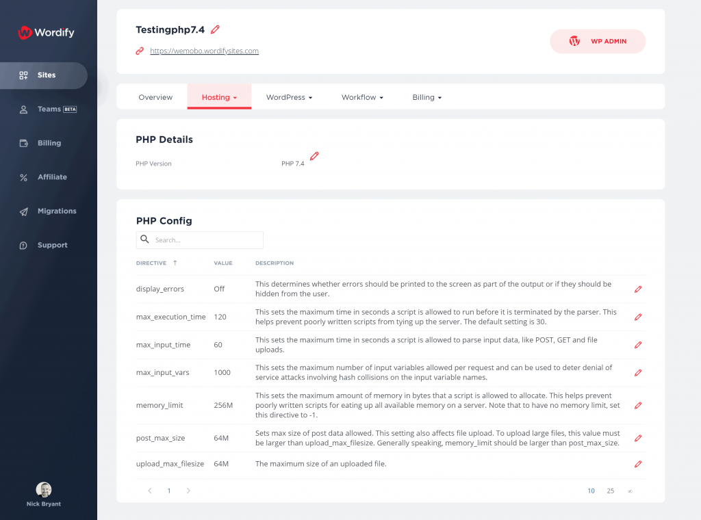 WordPress PHP Manager