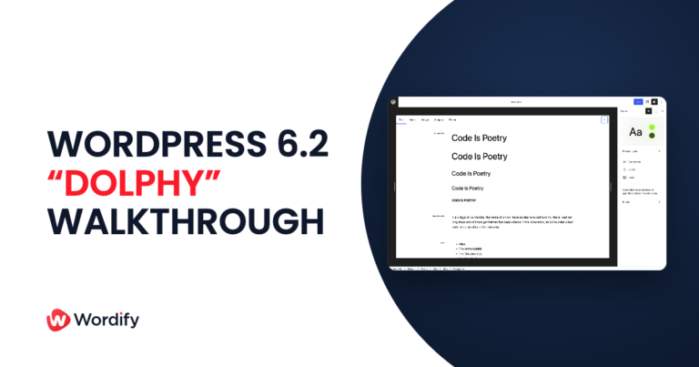 WordPress 6.2 Dolphy Walkthrough