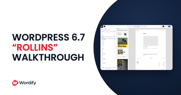 WordPress 6.7 Rollins Walkthrough